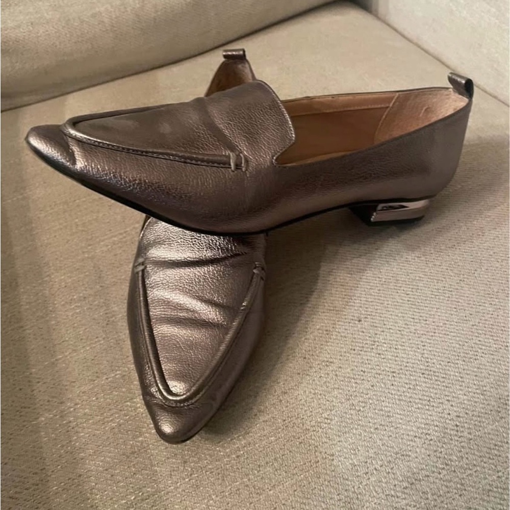 Franco Sarto Metallic Slip-On Loafers